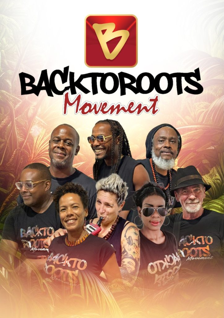 Photo des 9 membres du groupe Backtoroots Movement